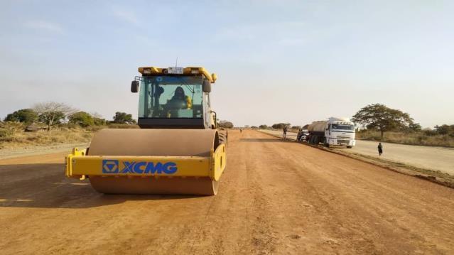 Completed multi-cell reinforced concrete box culvert